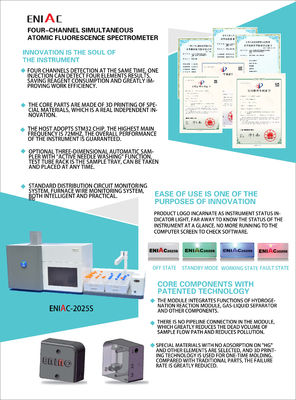 Element Detection Atomic Fluorescence Spectrometer for Sample Trace Analysis Weighing 60kg