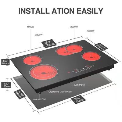 Commercial Infrared Cooktop for Single Hob Electric Ceramic Stove