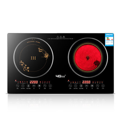 2 Burner power Household Induction Cooker Black Radiant-cooker Bulit-in Induction Hobs