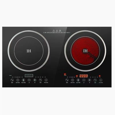 2 Burner power Household Induction Cooker Black Radiant-cooker Bulit-in Induction Hobs