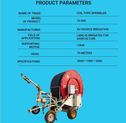 11kw Household Sprinkler Type Hose Reel Machine for Household Irrigation Needs