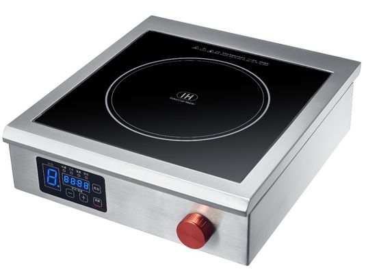 220V Square Commercial Induction Cooker 2000w with Piezoelectric Ceramic Ignition