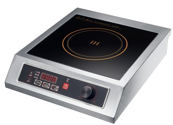 220V Square Commercial Induction Cooker 2000w with Piezoelectric Ceramic Ignition