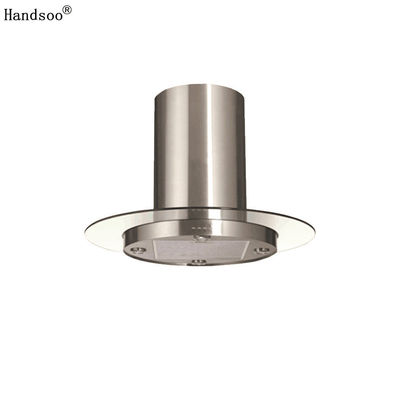 Stainless Steel Wall-Mounted Kitchen Range Hood with Gesture Control and LED Lighting