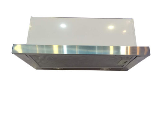 Stainless Steel Wall-Mounted Kitchen Range Hood with Gesture Control and LED Lighting