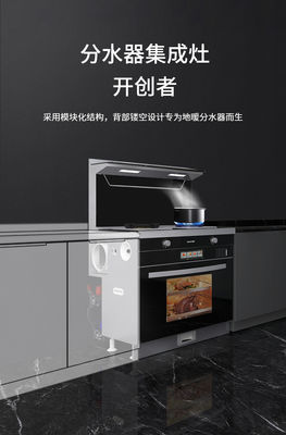 Food Grade 304 Stainless Steel Integrated Free Standing Gas Stove for Cooking
