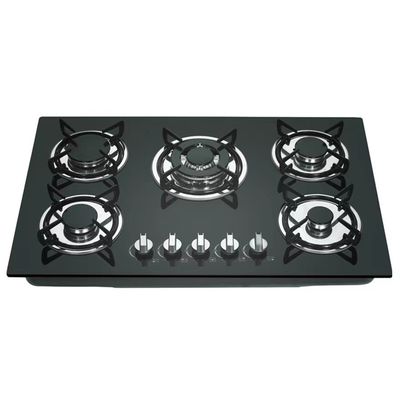 Countertop Kitchen Stove with 5 Burners N.G. or L.P.G Gas Type Commercial Cooker