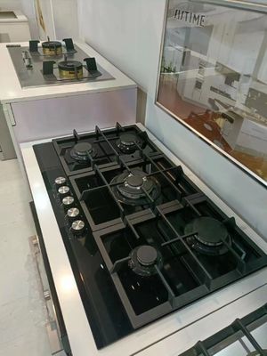 Countertop Kitchen Stove with 5 Burners N.G. or L.P.G Gas Type Commercial Cooker