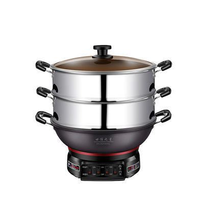 220V Non-stick Coating Electric Frying Pan for Multi-function and Scald-proof Cooking