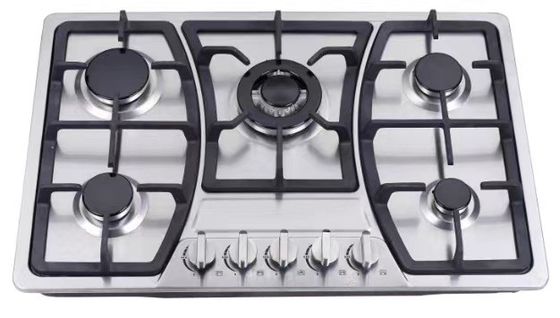 Kitchen Appliance Built-in Gas Stove with 5 Burner and Tempered Glass Protective Case