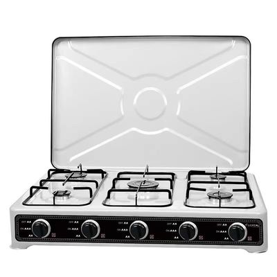 Kitchen Appliance Built-in Gas Stove with 5 Burner and Tempered Glass Protective Case