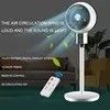 Electric Plug Solar Air Cooler Rechargeable Fan with Remote LED Light and Ventilation