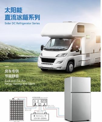 425*445*1080 Dimensions Solar Power Upright Twin Home Fridge Freezer Multi-functional
