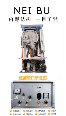 Balance Exhaust Type Wall Mounted Combi Gas Boiler Perfect for Living Room Heating