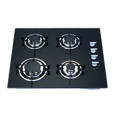 Tempered Glass Hob 60cm Radiant Coil Burner Electric Cooktop with Dual-cooker Cooktop