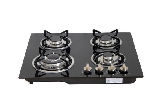 Tempered Glass Hob 60cm Radiant Coil Burner Electric Cooktop with Dual-cooker Cooktop
