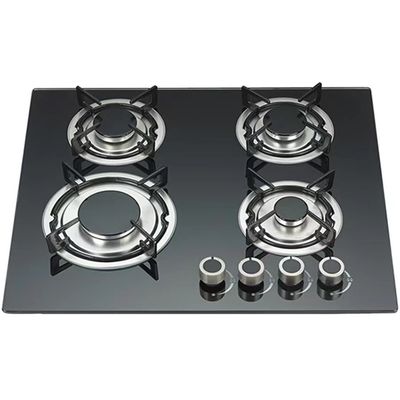 Tempered Glass Hob 60cm Radiant Coil Burner Electric Cooktop with Dual-cooker Cooktop