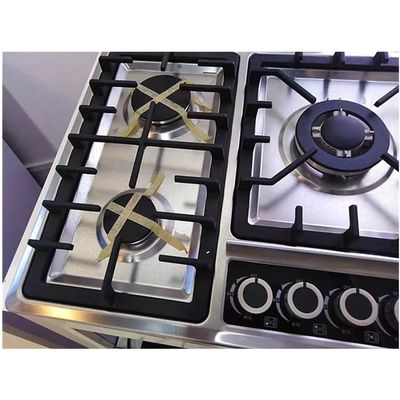 Automatic Piezo Ignition 3 Burner Stainless Steel Gas Stove for Desktop Embedded Type