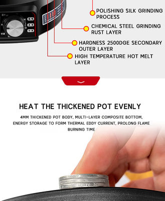 Non-stick Coating Electric Wok for Household 220V Frying and Stir-frying Private Mold