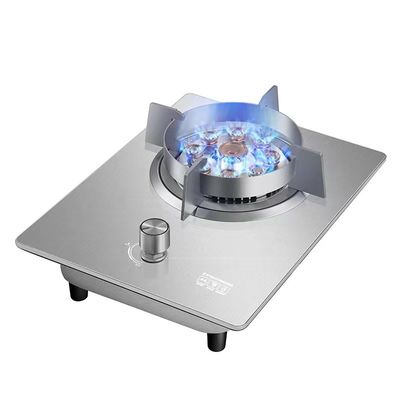 Household Cookware 1 Burner Tempered Glass Gas Stove with Automatic Piezo Ignition