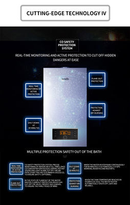 Wall-Mounted Combi Fully Premixed Condensing Gas Boiler for Fast Heating Energy Saving
