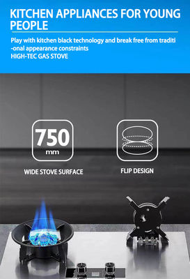 Tempered Surface Wok Burner Stand Burner Cooker Gas Stove for Restaurant