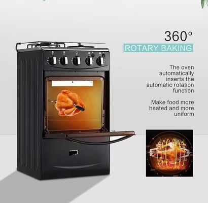Furnotel Stainless Steel 4 Burner Gas Stove With Oven Dual-cooker Cooktop