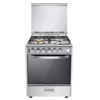 Furnotel Stainless Steel 4 Burner Gas Stove With Oven Dual-cooker Cooktop