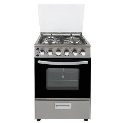 App-Controlled Stainless Steel Gas Stove With 4-Burner and Gas Oven Automatic Ignition
