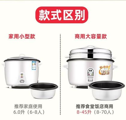 Large Capacity Electric Drum Rice Cooker 400w 700w 1000w by SQ Professional for RV