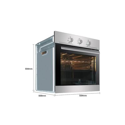 Family Stainless Steel Electric Oven Big Capacity Mechanical Timer Control Single OEM