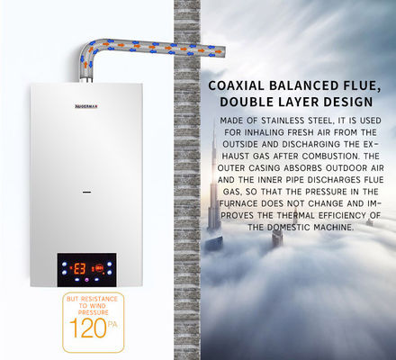 Customizable Metal Shell Gas Water Heater with Adjustable Thermostat Function