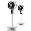 Portable Solar Rechargeable Fan with Electric Plug Power Supply and Three Wind Speeds