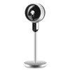 Portable Solar Rechargeable Fan with Electric Plug Power Supply and Three Wind Speeds