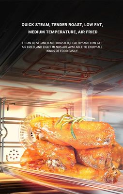 Flameout Protection Home Kitchen 3 in 1 Integrated Stove with Heating Cabinet and Downdraft Suction Range Hood