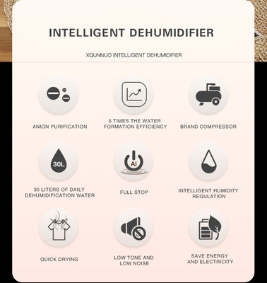 Dehumidifying Capacity 30L Vertical Household Portable Air Conditioner Dehumidifier