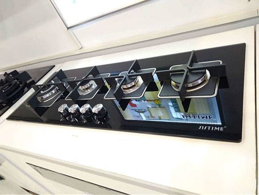 Automatic Ignition 4 Burner Stainless Steel Gas Cooktop for Built-in Stove in Kitchen