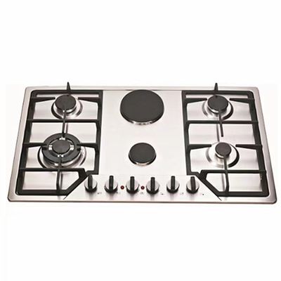Radiant Coil Burner Electric Cooktop 6 Burner Glass Gas Hob for Kitchen Cooking