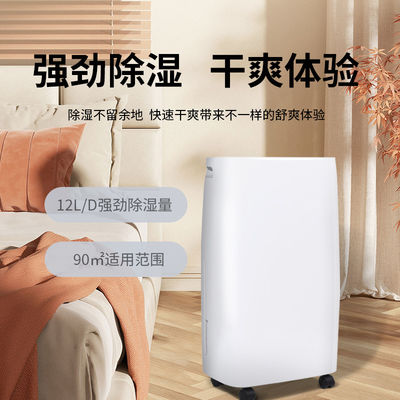 Home Remote Control Desiccant Dehumidifier with Air Purifier Small and Moisture Control