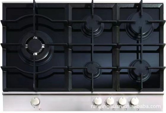 Electronic Ignition 5 Burner Gas Stove for Private Mold Gas Appliances