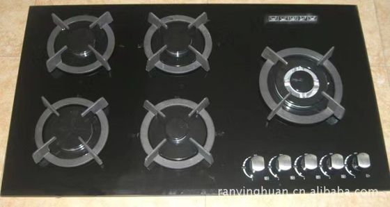 Electronic Ignition 5 Burner Gas Stove for Private Mold Gas Appliances