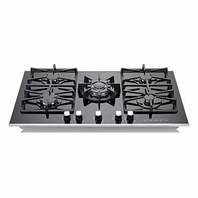 Electronic Ignition 5 Burner Gas Stove for Private Mold Gas Appliances