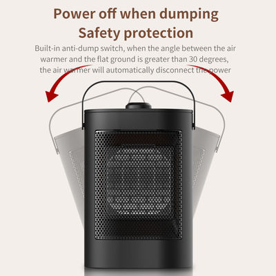 Small Mini Heater Vertical Household Heater ABS Infrared PTC Three Second Heat Heater