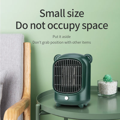 500W PTC Ceramic Electric Fan Portable Smart Personal Mini Retro Space Heater With CE
