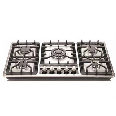 Automatic Ignition 5 Electric Burner Gas Stove for  Kitchen Cooking 220v