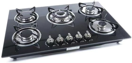 Automatic Ignition 5 Electric Burner Gas Stove for  Kitchen Cooking 220v