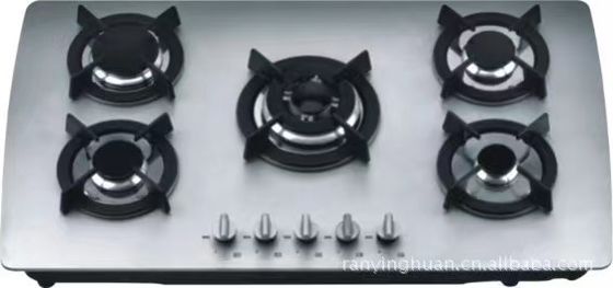 Automatic Ignition 5 Electric Burner Gas Stove for  Kitchen Cooking 220v