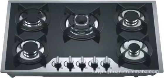 Automatic Ignition 5 Electric Burner Gas Stove for  Kitchen Cooking 220v