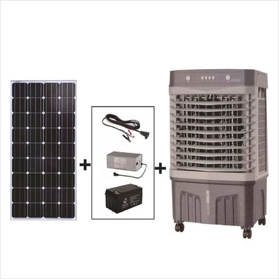 60L Solar Power Industrial Mobile Portable Evaporative Air Cooler with Switch Control