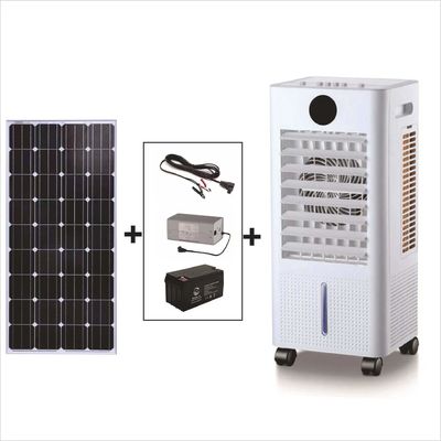 60L Solar Power Industrial Mobile Portable Evaporative Air Cooler with Switch Control